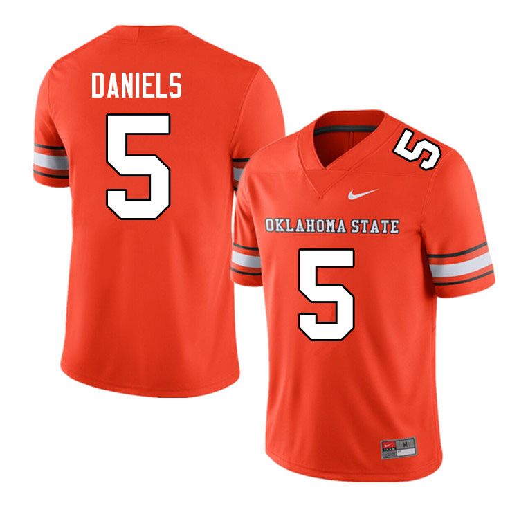 Men #5 Kendal Daniels Oklahoma State Cowboys College Football Jerseys Sale-Alternate - Click Image to Close